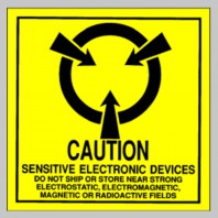Caution/Sensitive Electronic Device Labels